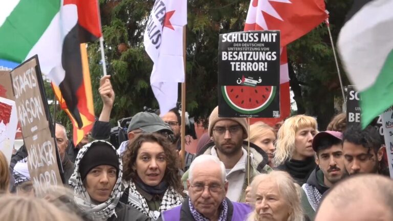 Proteste gegen Linke-Führung am Berliner Parteitag
