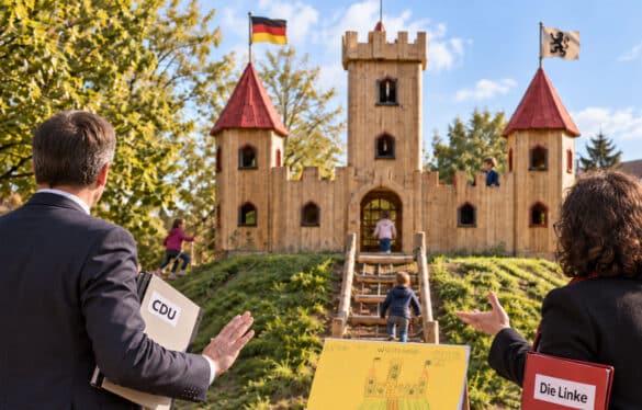 Brandmauer-Streit um die Wüstenburg in Osnabrück