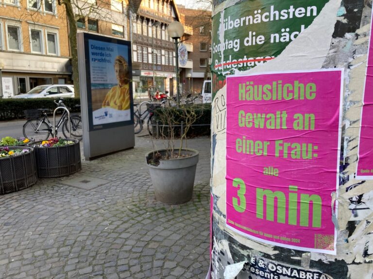Feministischer Frühling in Osnabrück. / Foto: Dominik Lapp