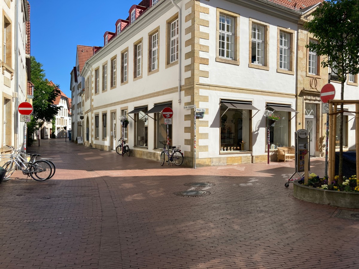 Große Gildewart und Heger Straße: Hier geht's für Autos nicht weiter – eigentlich. / Foto: Dominik Lapp