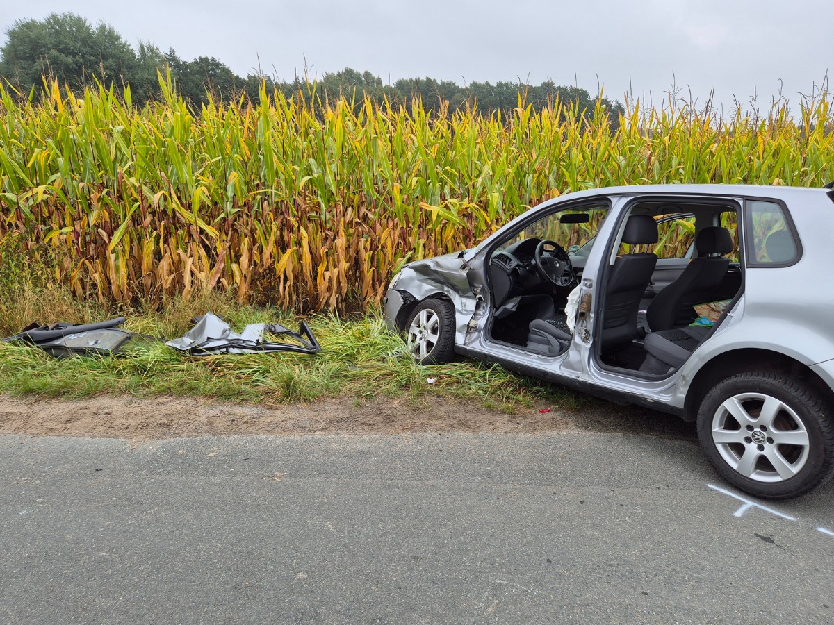 Unfall am Lobbertkamp in OS-Hellern. / Foto: Heiko Westermann