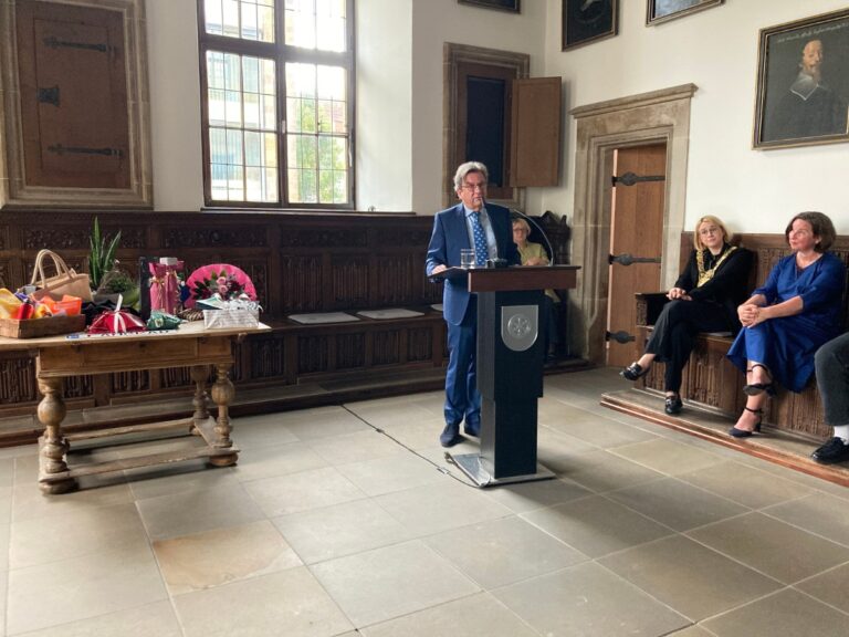 Frank Otte bei seiner Verabschiedung. / Foto: Dominik Lapp
