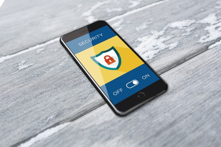 geschütztes Smartphone