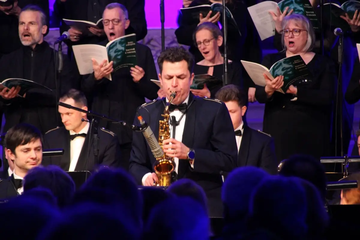 Johannes Müller am Saxofon. / Foto: Dominik Lapp