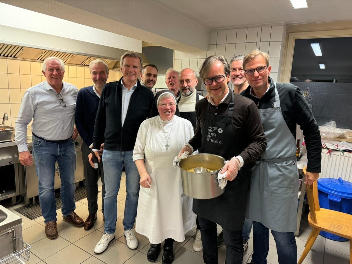 Kochaktion des Lions Club Osnabrück in der Wärmestube