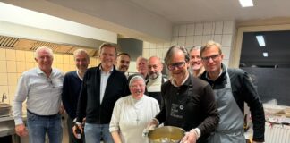 Kochaktion des Lions Club Osnabrück in der Wärmestube