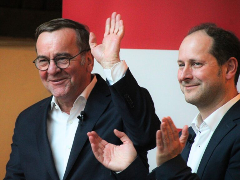 Boris Pistorius und Thomas Vaupel. / Foto: Dominik Lapp