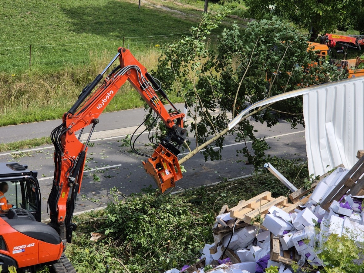 Warum die Autobahn A30 bei Melle stundenlang gesperrt war Unfall auf A30 bei Melle, / Foto: Heiko Westermann