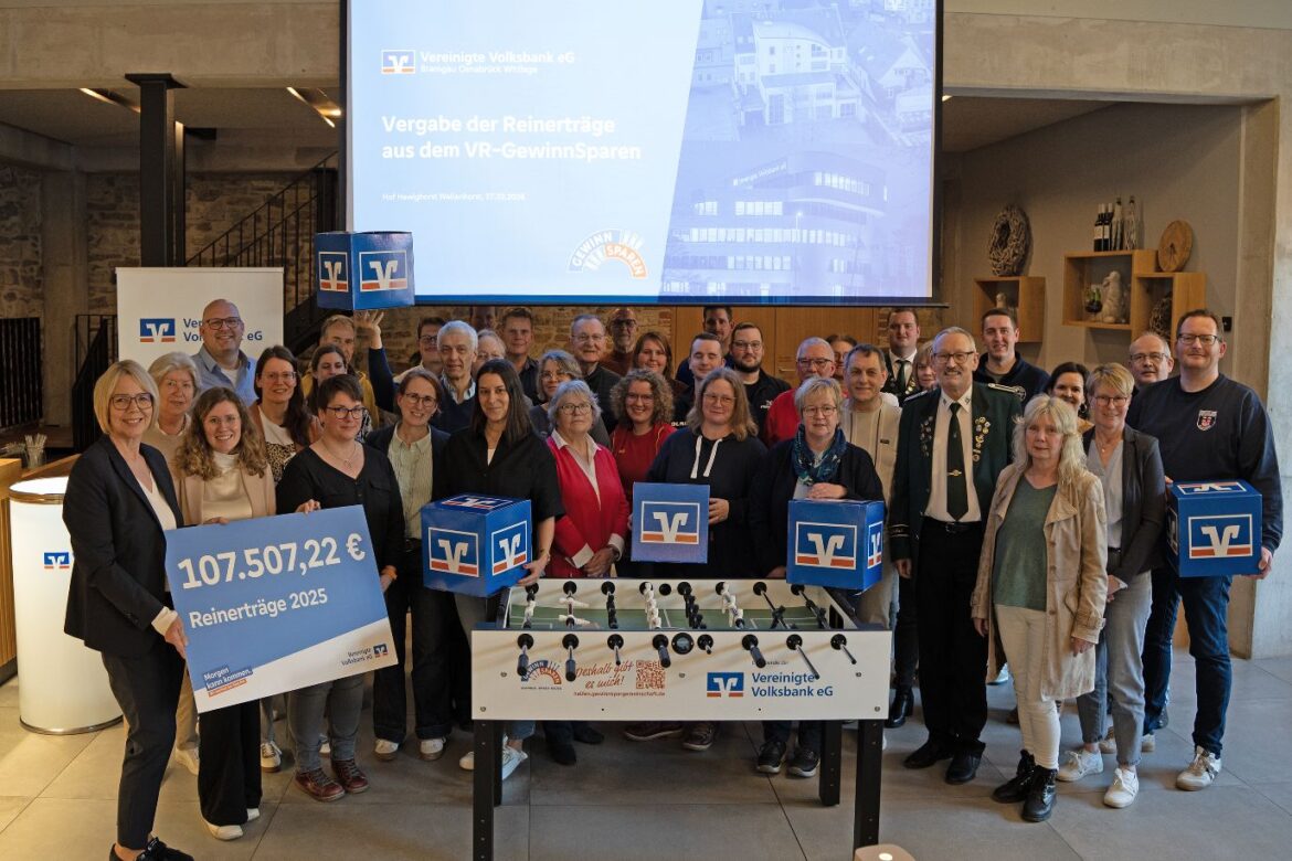 Spendenübergabe der Volksbank. / Foto: Volksbank