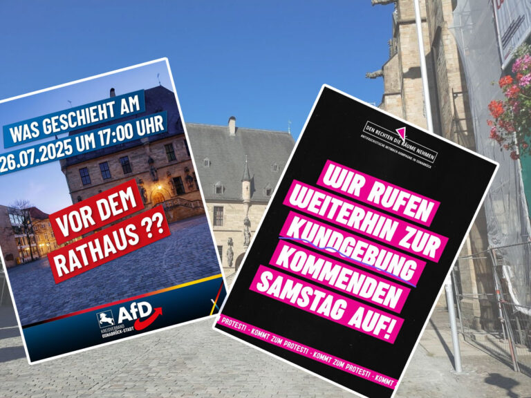 Showdown von AfD und Gegendemonstranten vor dem Rathaus Osnabrück?
