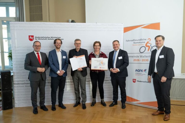 Wallenhorst "Fahrradfreundliche Kommune Niedersachsen" in Wallenhorst (Zentrum)
