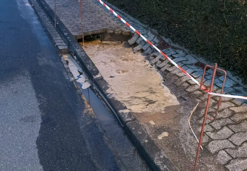 Wasserrohrbruch in Buer