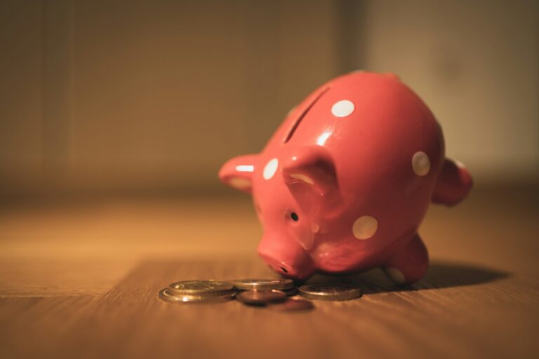 Sparschwein und Kleingeld