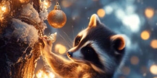 Tiere feiern Weihnachten