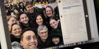 Anne Kura (rechts unten) auf Selfies / Screenshots Instagram u. X