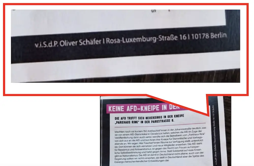 Wer ist Oliver Schäfer und gibt es ihn überhaupt? Unter der angegebenen Adresse soll er nicht erreichbar sein.