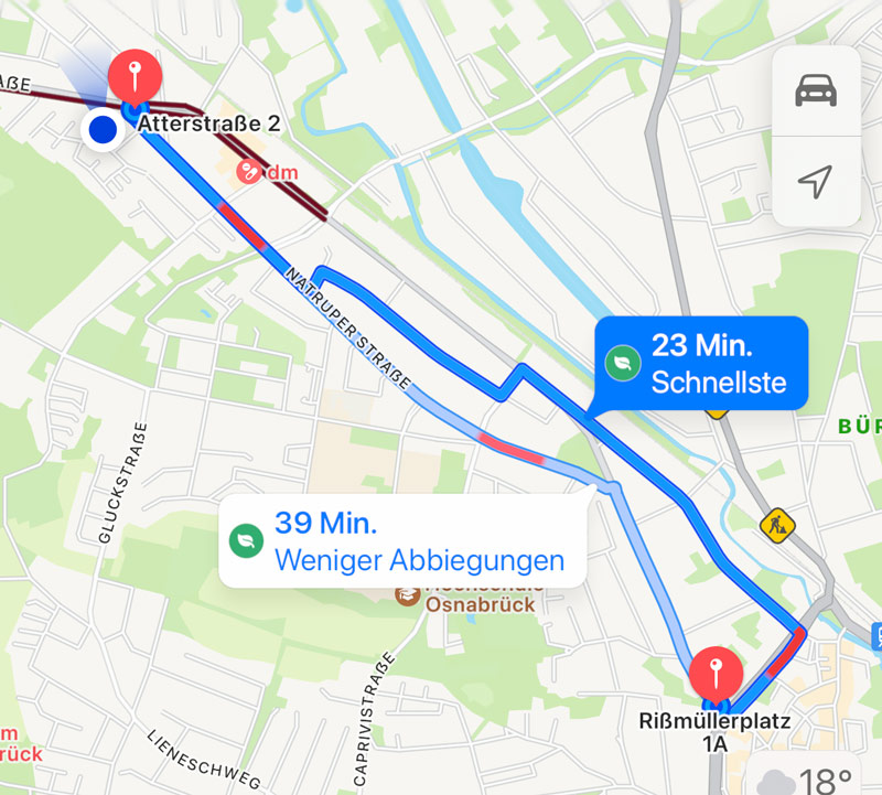 Apple sucht den cleveren Weg zwischen Natruper Straße und Pagenstecherstraße