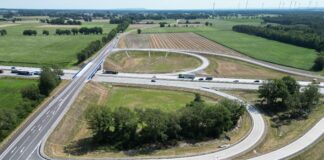 Die neue A1-Anschlusstelle Rieste. / Foto: Autobahn Westfalen
