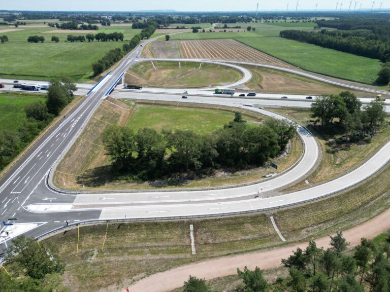 Die neue A1-Anschlusstelle Rieste. / Foto: Autobahn Westfalen