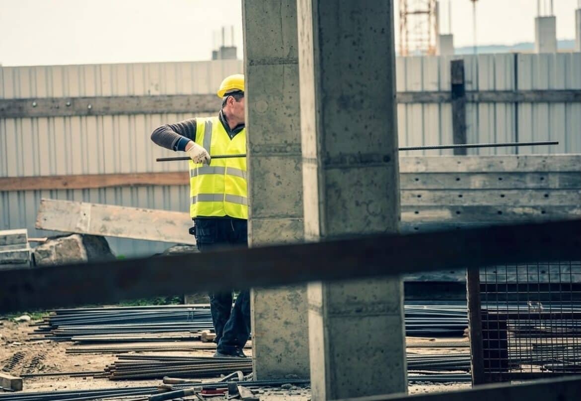 Arbeiter auf Baustelle