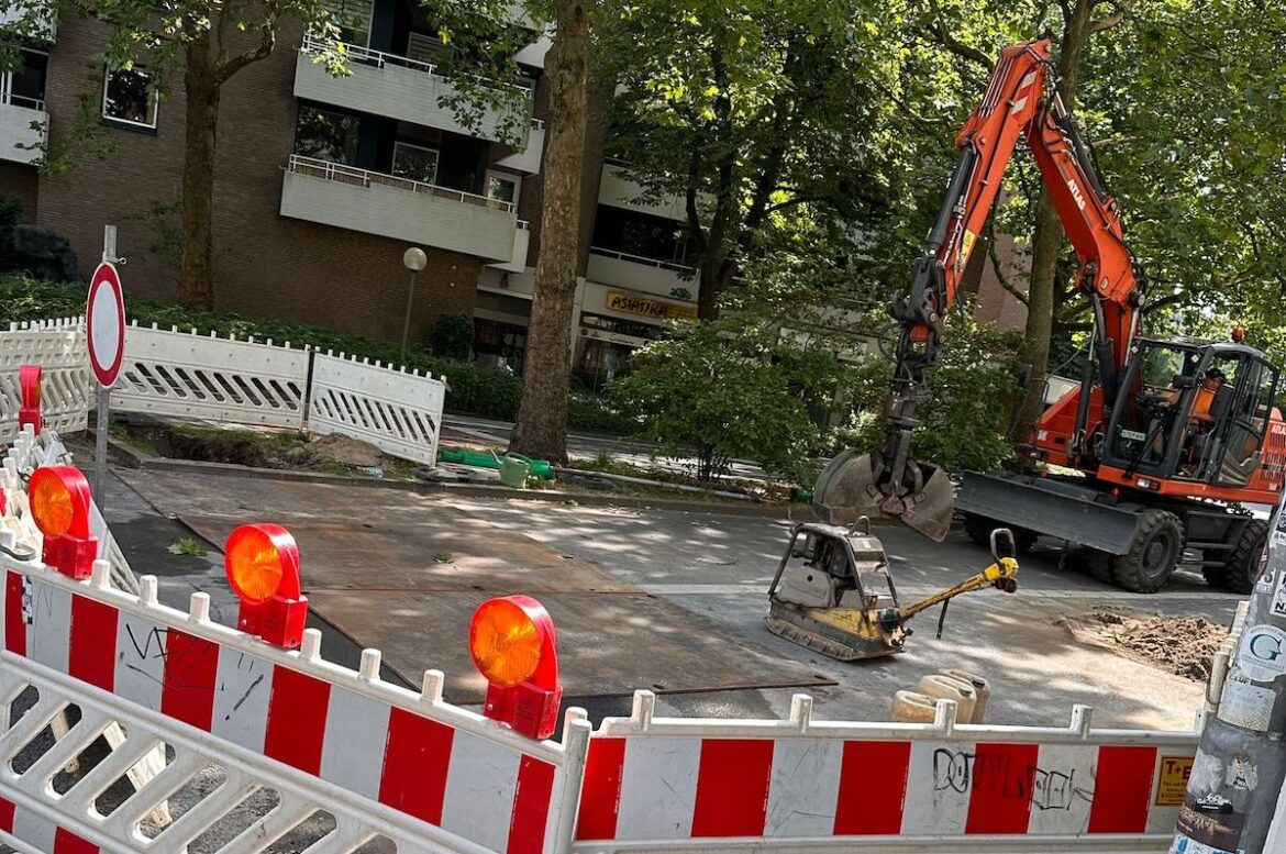 Baustelle an der Dielingerstraße