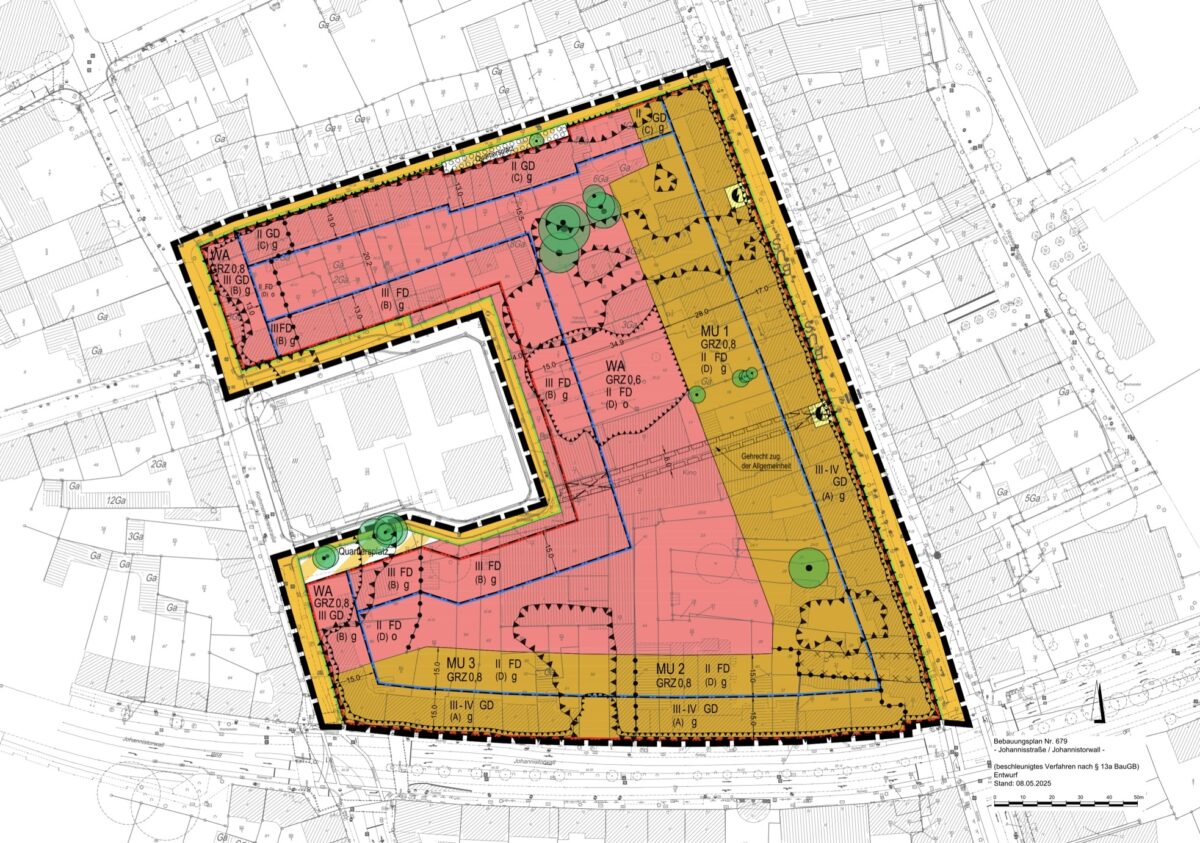 Das bedeutet der neue Bebauungsplan für die Johannisstraße und Filmpassage Bebauungsplan Nr. 679