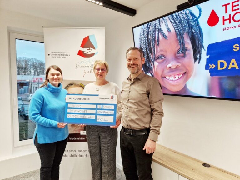 Goldbeck spendet 3.000 Euro an die Initiative Westfälische Friedenshilfe für Kinder