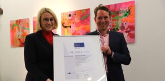 Osnabrücks Oberbürgermeisterin Katharina Pötter und IHK-Hauptgeschäftsführer Marco Graf