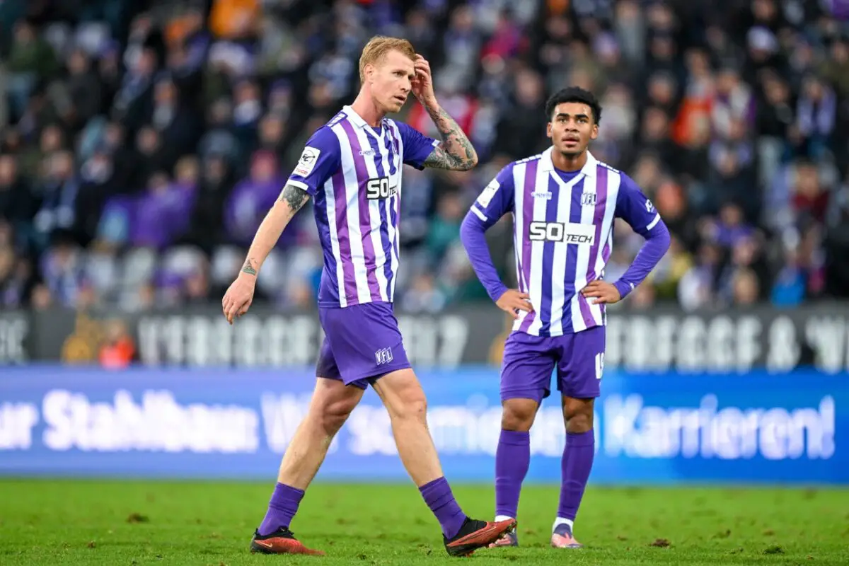 Bjarke Jacobsen (VfL Osnabrück) ist enttäuscht.