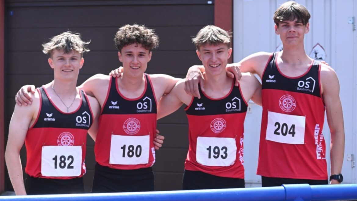 Die 4 x 100 m-Staffel der LG Osnabrück