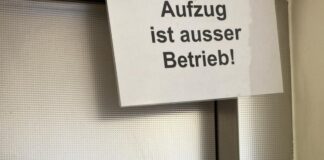 Seit drei Wochen ist dieser Aufzug außer Betrieb. / Foto: Lapp