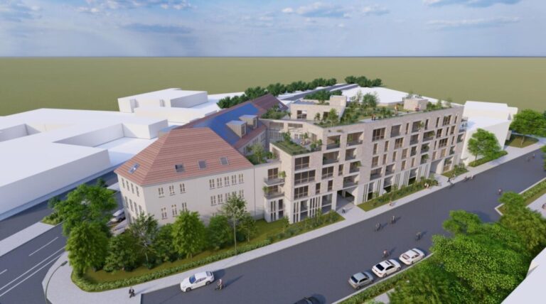 Urbanes Viertel im Fledder