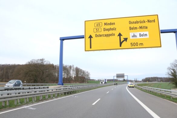 Motorradfahrer verunglückt auf Bundesstraße B51/B65 bei Belm tödlich