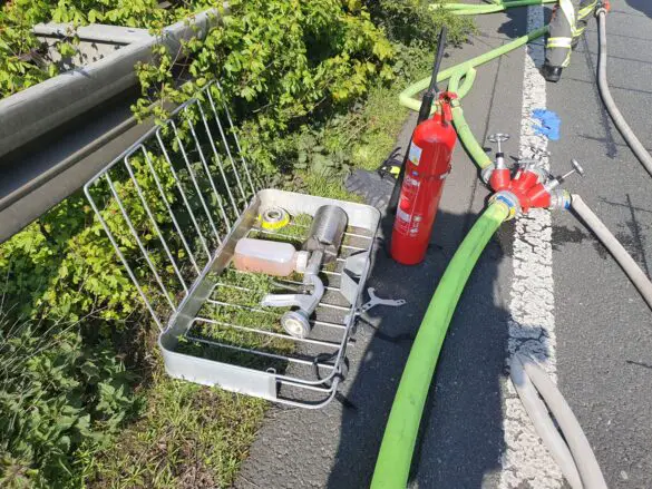 Schwer und lebensgefährlich Verletzte nach Unfall mit mehreren LKW auf Autobahn A30 bei Ibbenbüren