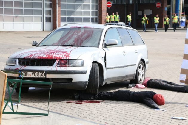 Anschlag in Nordhorn - Großübung von Polizei und Rettungskräften
