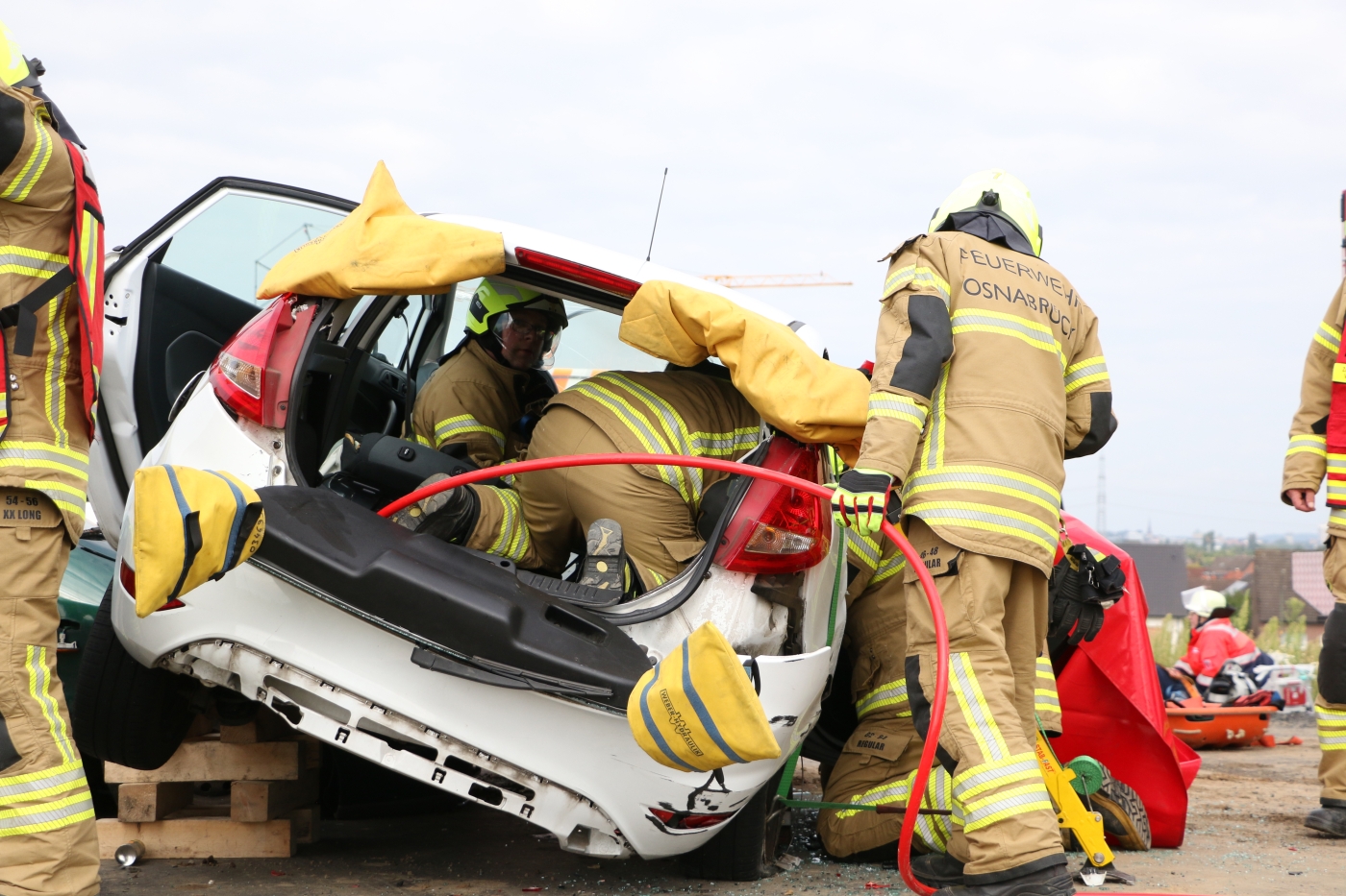 Alarm am Samstagmorgen: Übung von ehrenamtlichem Rettungsdienst und Feuerwehr in Voxtrup