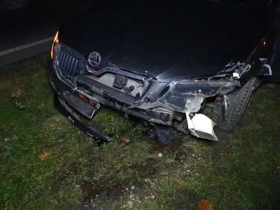 PKW-Unfall in Autobahnkreuz Osnabrueck-Süd zwischen A33 und A30 endet glimpflich