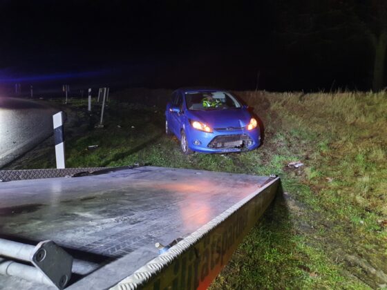 Unfall im Autobahnkreuz Osnabrück-Süd. Stand Fahrer unter Drogeneinfluss?