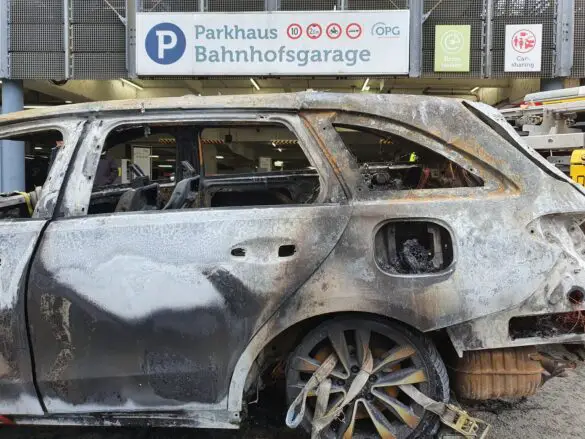 Nach Feuer in Parkhaus: So lief die Bergung der Autos mit Verbrennungs- und Elektromotoren