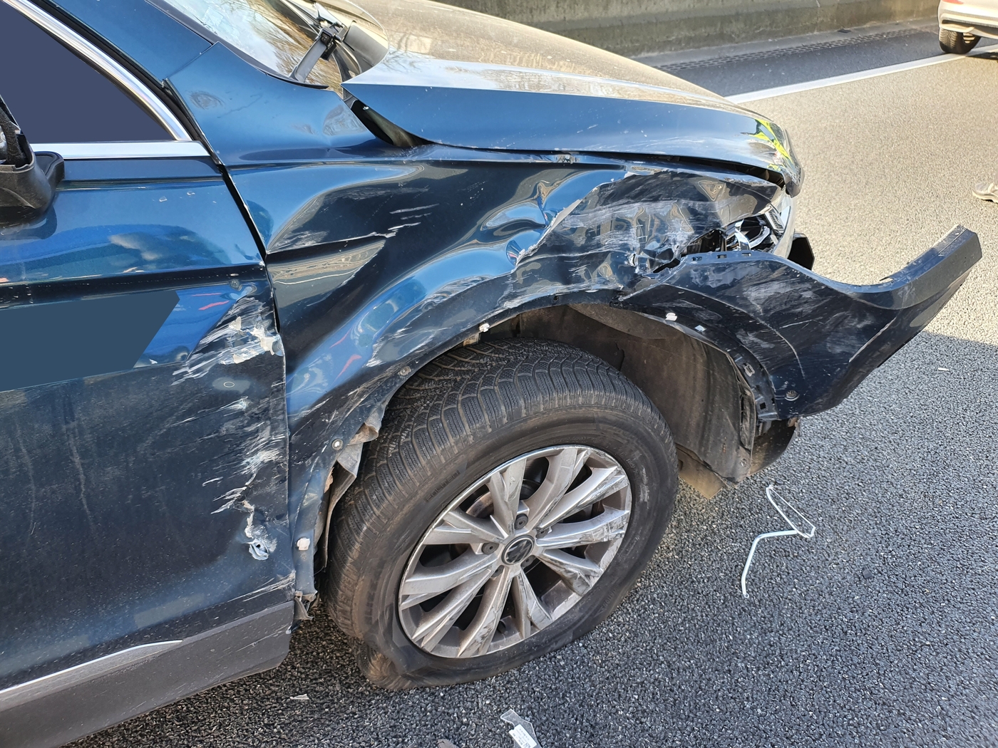 Autos kollidieren bei Spurwechsel auf A30 bei Osnabrück. / Foto: Heiko Westermann Zwei Unfälle innerhalb weniger Meter und Minuten auf A30 bei Osnabrück-Nahne
