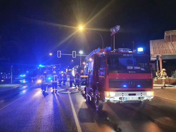 Feuerwehr im Einsatz: "Meller Generator" brannte
