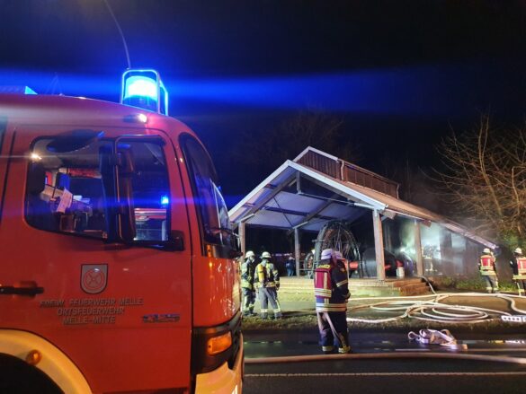 Feuerwehr im Einsatz: "Meller Generator" brannte
