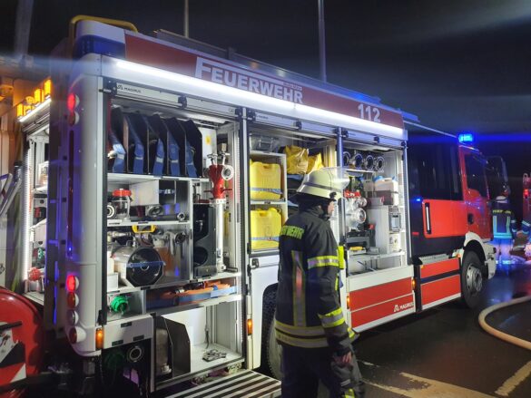 Feuerwehr im Einsatz: "Meller Generator" brannte