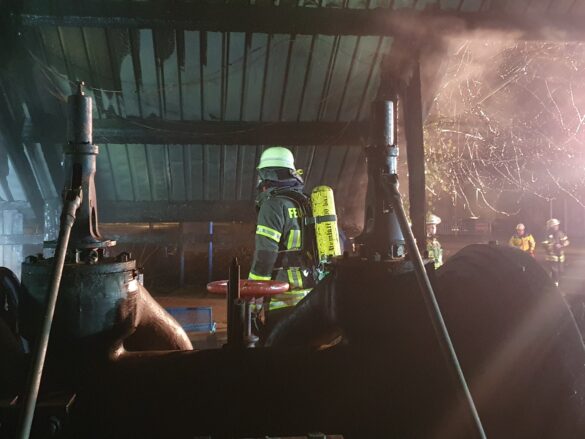 Feuerwehr im Einsatz: "Meller Generator" brannte