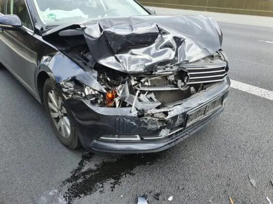 Auffahrunfall auf der Autobahn 1 am Kreuz Lotte-Osnabrück