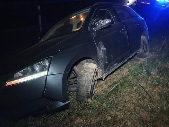 Unfall im Autobahnkreuz Osnabrück-Süd: PKW kommt von Fahrbahn ab