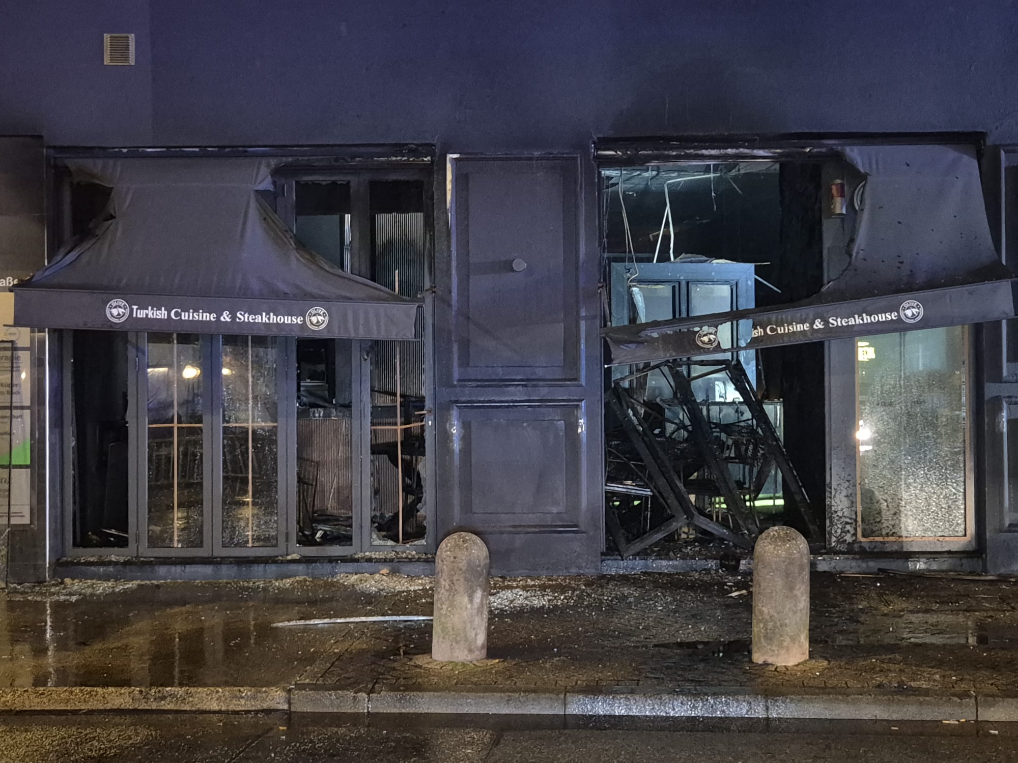 Restaurant Olive in Osnabrück ausgebrannt (3. Jan. 2026)