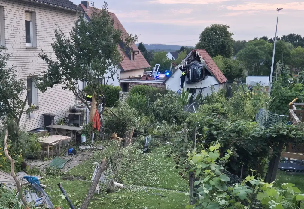 Unfallstelle in Bohmte bei Osnabrück