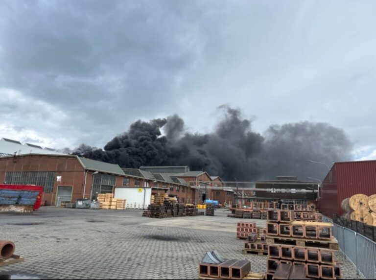 Brand auf KME-Gelände. / Foto: Polizei Osnabrück