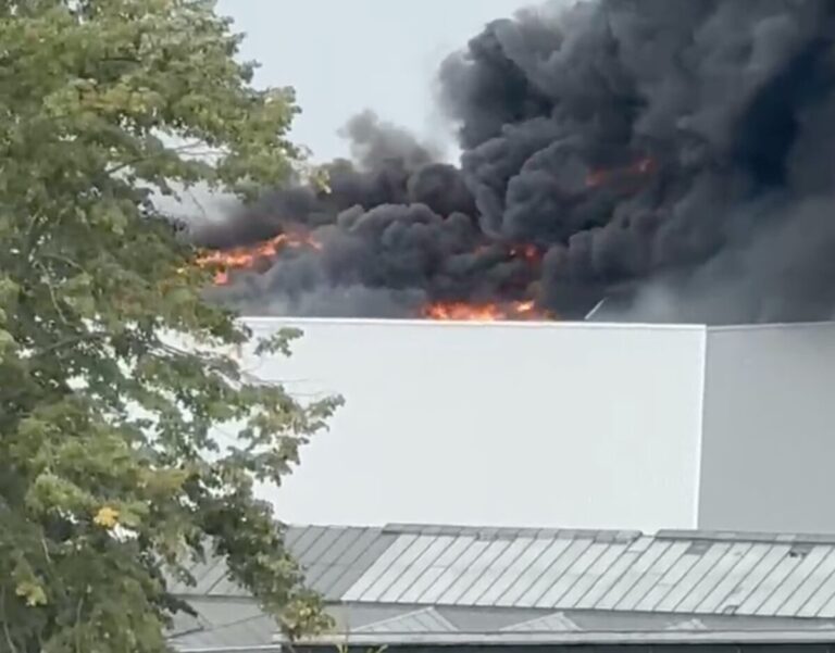 Brand auf KME-Gelände. / Foto: Privat